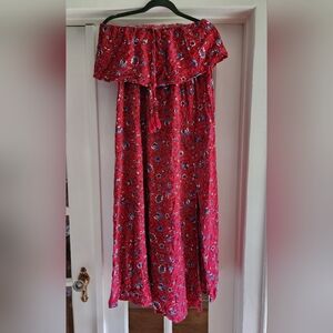 Off The Shoulder A-Line Maxi Dress